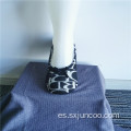 Calcetines de zapatillas de moda para pisos estampados de suela blanda interior